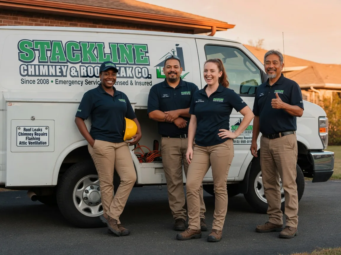 Chimney flashing repair company in Mcleod, ND